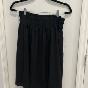 LuLaRoe Sophia Ruffle Smock Skirt Black - Size Medium